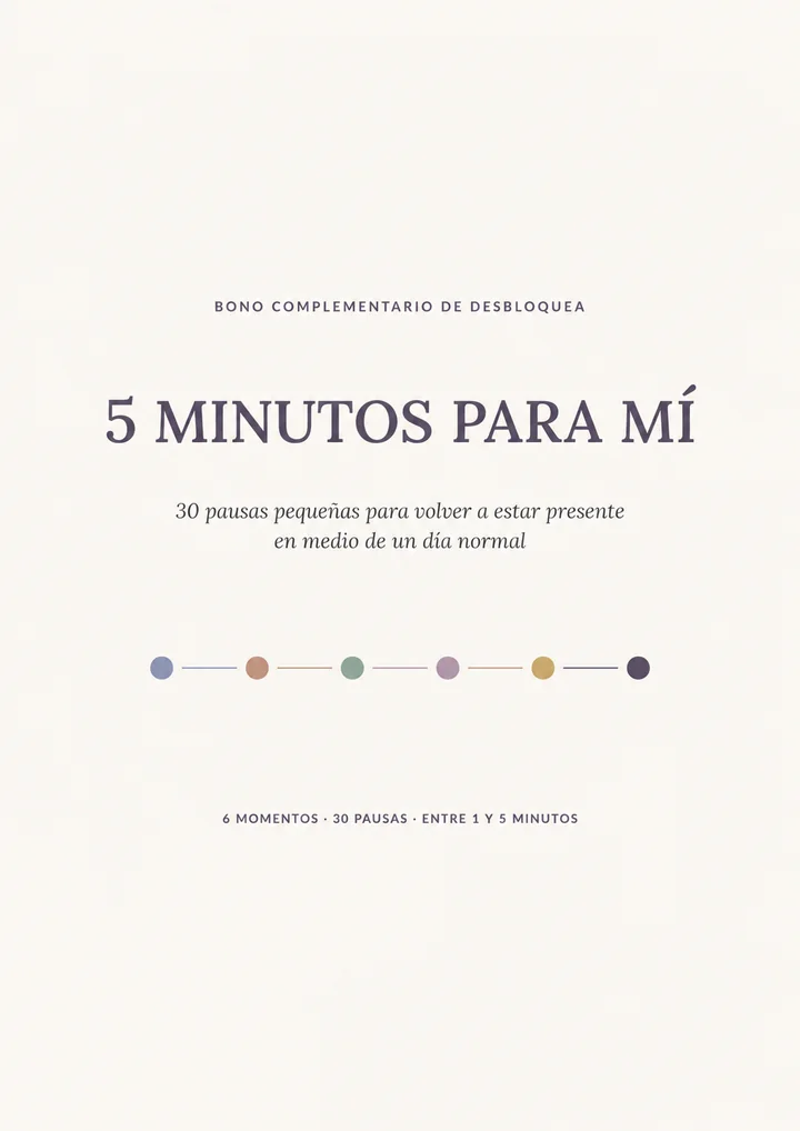 Portada del bono 5 Minutos para mí